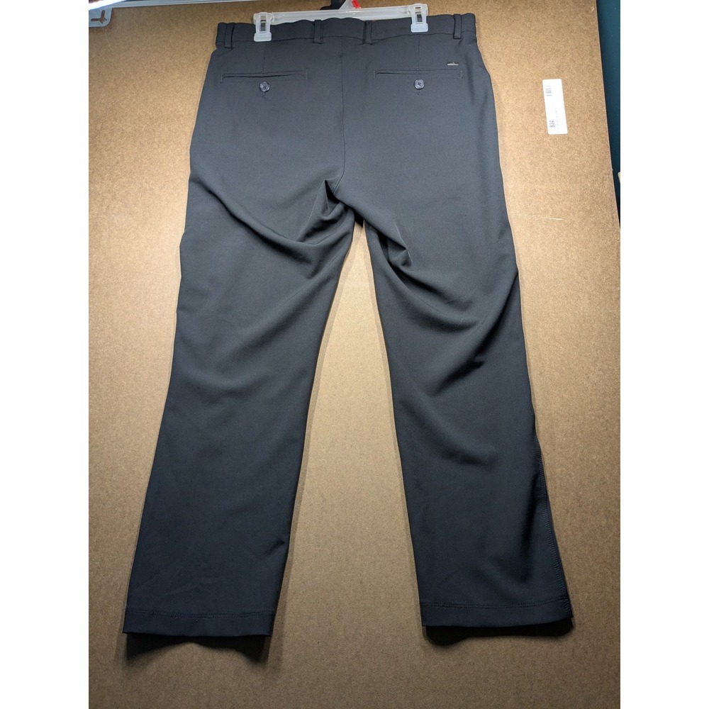 Greg Norman Shark Mens Black Golf Pants Performance Flat Front 34x29 - Picture 2 of 6